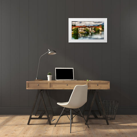 Private Harbor White Modern Wood Framed Art Print by Bolokofsky, Ronald