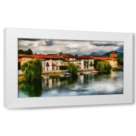 Private Harbor White Modern Wood Framed Art Print by Bolokofsky, Ronald