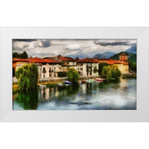 Private Harbor White Modern Wood Framed Art Print by Bolokofsky, Ronald
