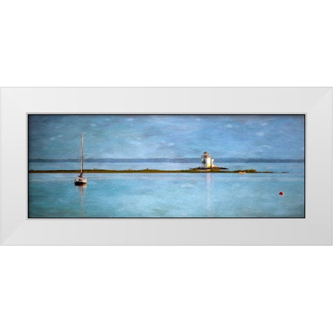 Lighthouse White Modern Wood Framed Art Print by Bolokofsky, Ronald