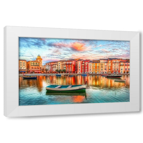 Adriana White Modern Wood Framed Art Print by Bolokofsky, Ronald