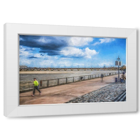 Bordeaux White Modern Wood Framed Art Print by Bolokofsky, Ronald