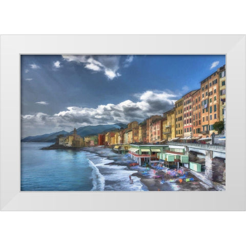 Camogli I White Modern Wood Framed Art Print by Bolokofsky, Ronald