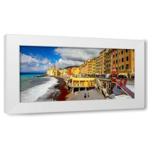 Camogli II White Modern Wood Framed Art Print by Bolokofsky, Ronald