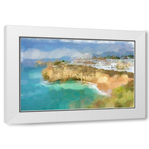 Carvoeiro Portugal  White Modern Wood Framed Art Print by Bolokofsky, Ronald