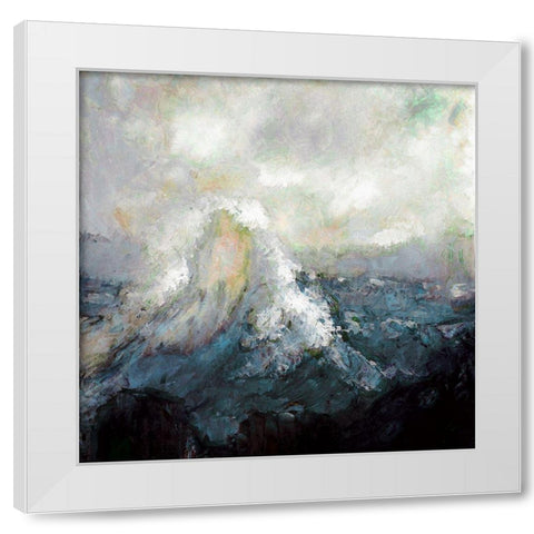 Crest of a Wave II White Modern Wood Framed Art Print by Bolokofsky, Ronald