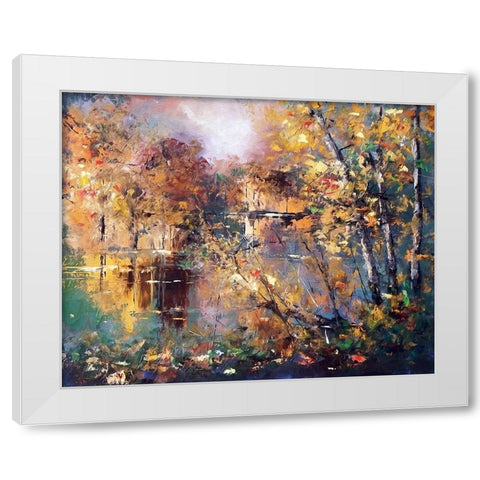 Sunny Day White Modern Wood Framed Art Print by Bolokofsky, Ronald