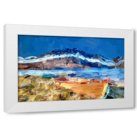 Loch Ruthven White Modern Wood Framed Art Print by Bolokofsky, Ronald