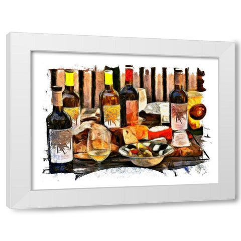 Sunday Feast White Modern Wood Framed Art Print by Bolokofsky, Ronald