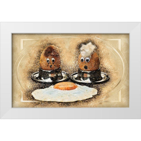 Look What Happened To Sunny White Modern Wood Framed Art Print by Bolokofsky, Ronald