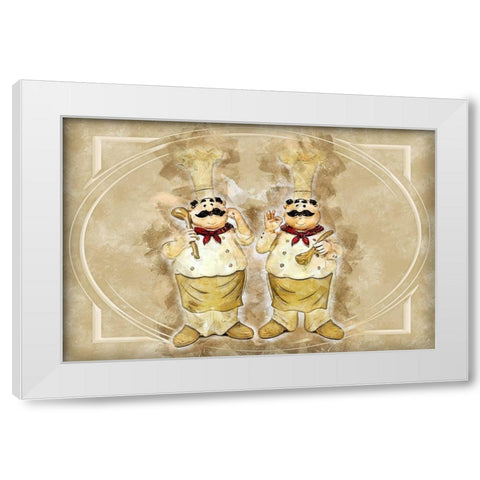 Perfecto White Modern Wood Framed Art Print by Bolokofsky, Ronald