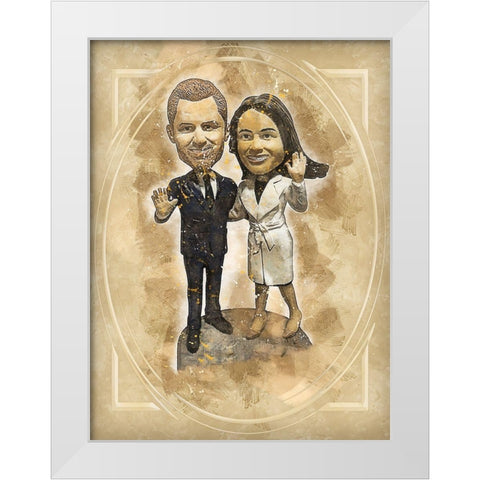 Royal Wedding White Modern Wood Framed Art Print by Bolokofsky, Ronald