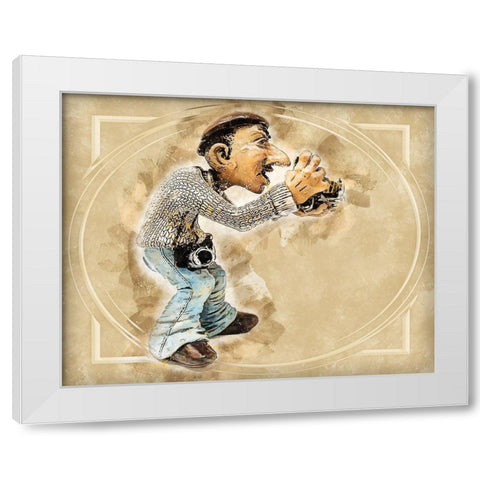 The Perfect Shot I White Modern Wood Framed Art Print by Bolokofsky, Ronald