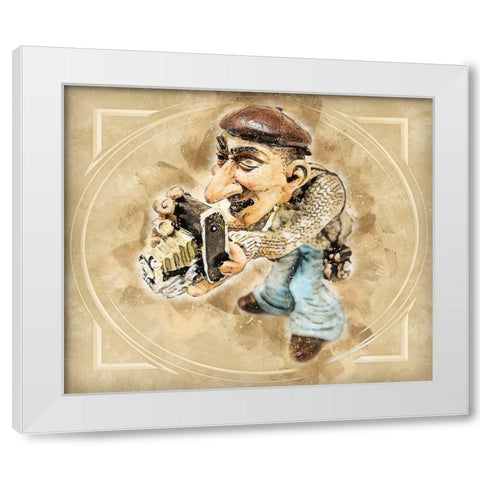 The Perfect Shot II White Modern Wood Framed Art Print by Bolokofsky, Ronald