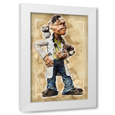 Veterinarian White Modern Wood Framed Art Print by Bolokofsky, Ronald