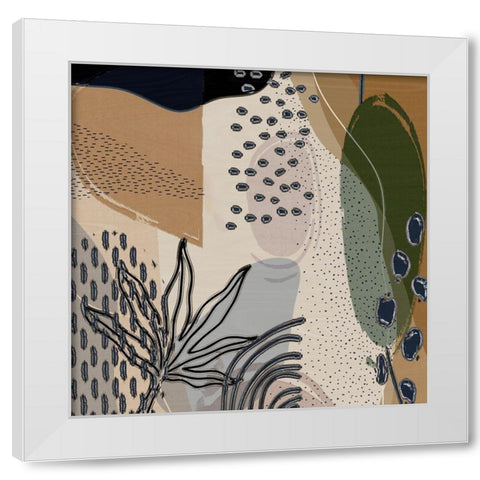 Abstract 254 White Modern Wood Framed Art Print by Bolokofsky, Ronald