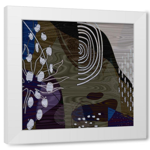 Abstract 257 White Modern Wood Framed Art Print by Bolokofsky, Ronald