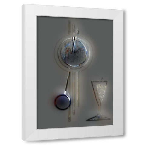 Afternoon Cocktail I White Modern Wood Framed Art Print by Bolokofsky, Ronald