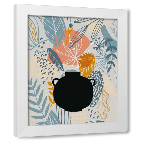 Autumn Leaves 74 White Modern Wood Framed Art Print by Bolokofsky, Ronald