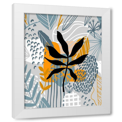 Autumn Leaves 75 White Modern Wood Framed Art Print by Bolokofsky, Ronald