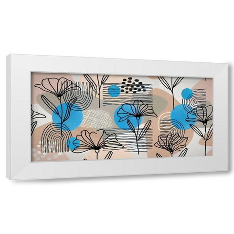 Boho Elements 029 White Modern Wood Framed Art Print by Bolokofsky, Ronald