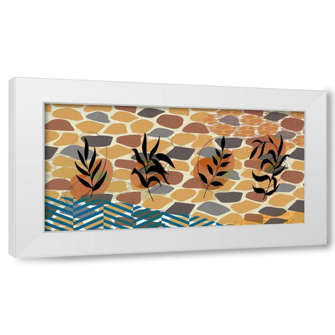 Botanical Abstract 502 White Modern Wood Framed Art Print by Bolokofsky, Ronald