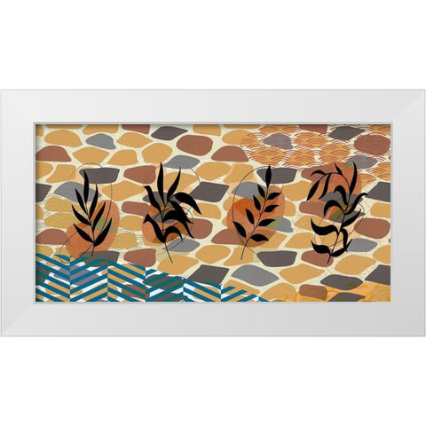 Botanical Abstract 502 White Modern Wood Framed Art Print by Bolokofsky, Ronald