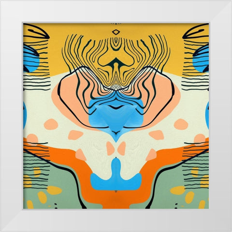 Bull Dog I White Modern Wood Framed Art Print by Bolokofsky, Ronald