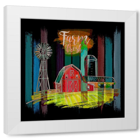 Farm Fresh 48 White Modern Wood Framed Art Print by Bolokofsky, Ronald