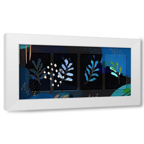 Garden Branches 108 White Modern Wood Framed Art Print by Bolokofsky, Ronald