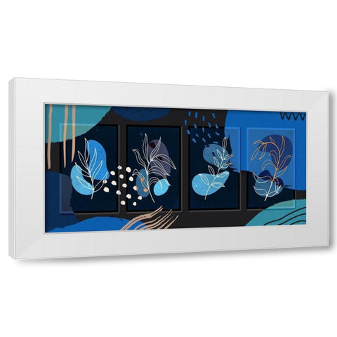 Garden Branches 110 White Modern Wood Framed Art Print by Bolokofsky, Ronald