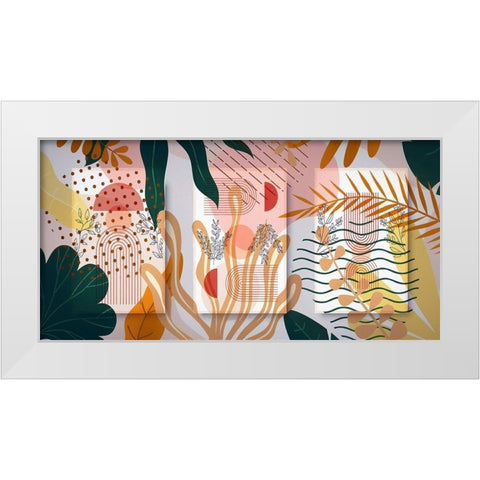 Garden Elements 431 White Modern Wood Framed Art Print by Bolokofsky, Ronald