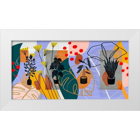 Garden Elements 433 White Modern Wood Framed Art Print by Bolokofsky, Ronald