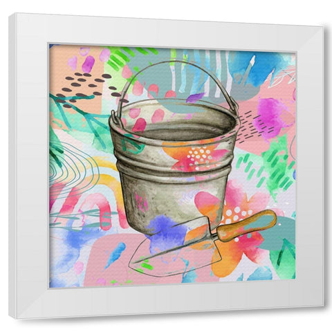 Garden Tools 658 White Modern Wood Framed Art Print by Bolokofsky, Ronald