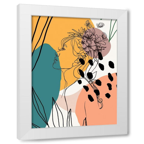 Island Girl 1309 White Modern Wood Framed Art Print by Bolokofsky, Ronald