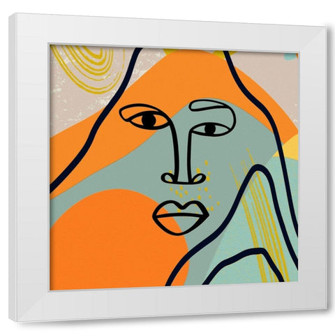 Mid Century Man 95 White Modern Wood Framed Art Print by Bolokofsky, Ronald