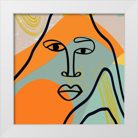 Mid Century Man 95 White Modern Wood Framed Art Print by Bolokofsky, Ronald