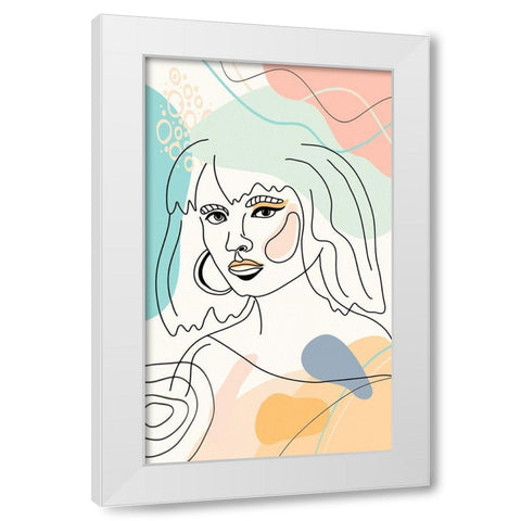 Mid Century Woman 122 White Modern Wood Framed Art Print by Bolokofsky, Ronald