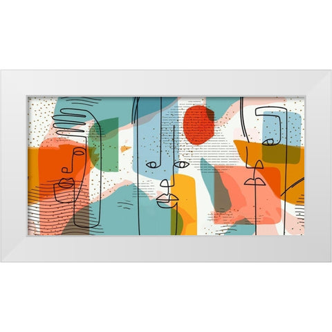 Modern Man 44 White Modern Wood Framed Art Print by Bolokofsky, Ronald
