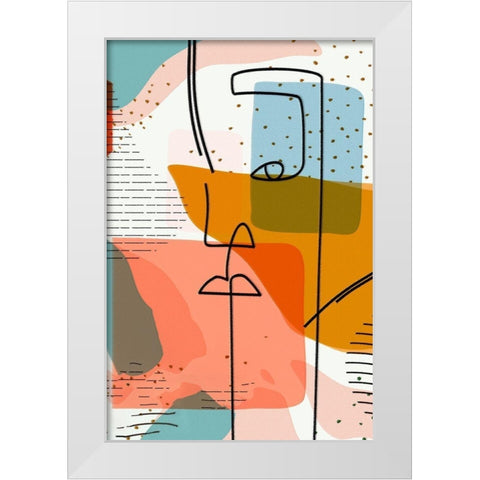 Modern Man 44C White Modern Wood Framed Art Print by Bolokofsky, Ronald