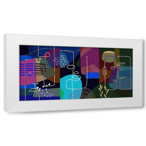 Modern Man 64 White Modern Wood Framed Art Print by Bolokofsky, Ronald
