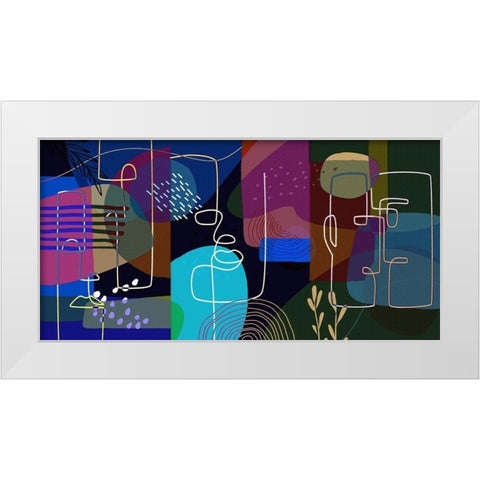 Modern Man 64 White Modern Wood Framed Art Print by Bolokofsky, Ronald