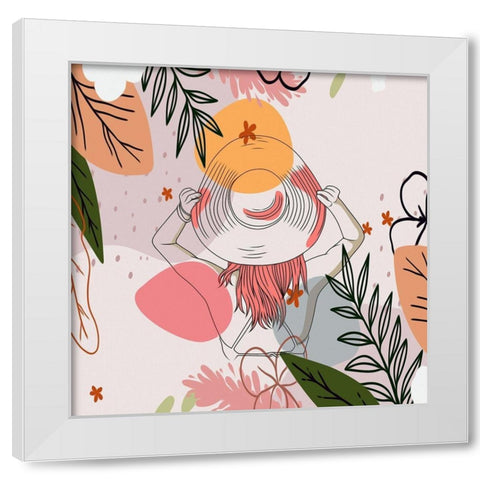Summer Sun 206 White Modern Wood Framed Art Print by Bolokofsky, Ronald