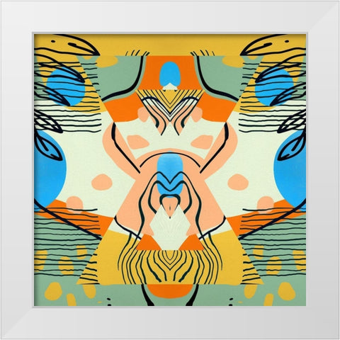 The Wise Man I White Modern Wood Framed Art Print by Bolokofsky, Ronald
