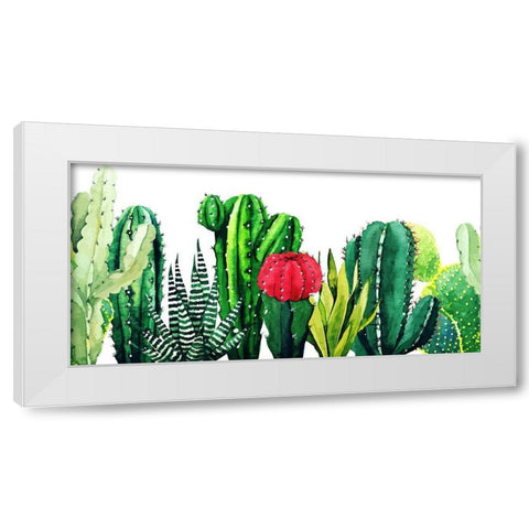 Tucson Garden 598 White Modern Wood Framed Art Print by Bolokofsky, Ronald