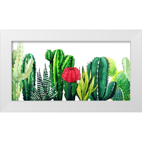 Tucson Garden 598 White Modern Wood Framed Art Print by Bolokofsky, Ronald