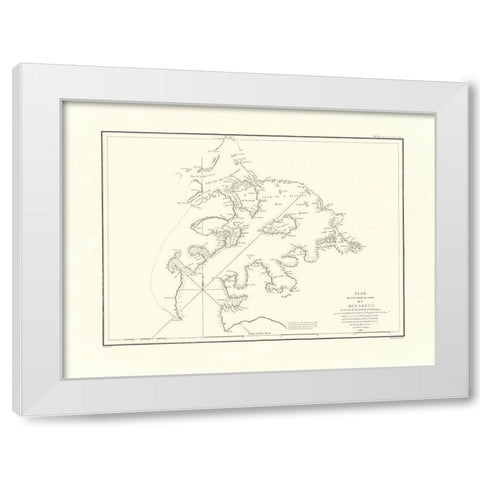 Bucareli Bay - La Perouse 1797 White Modern Wood Framed Art Print by La Perouse