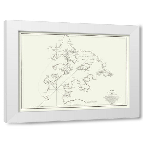 Bucarelli Bay Alaska - LImprimeire 1797 White Modern Wood Framed Art Print by L''Imprimeire