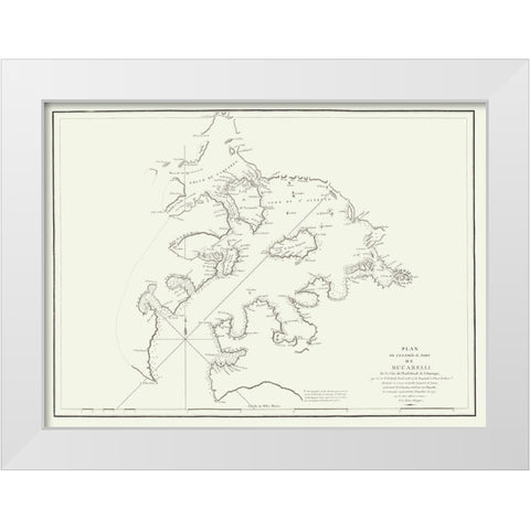 Bucarelli Bay Alaska - LImprimeire 1797 White Modern Wood Framed Art Print by L''Imprimeire