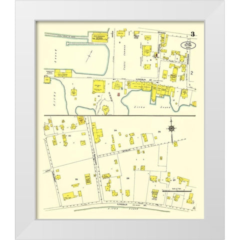 Sitka Alaska 3 of 3 - Kastengren 1914 White Modern Wood Framed Art Print by Kastengren